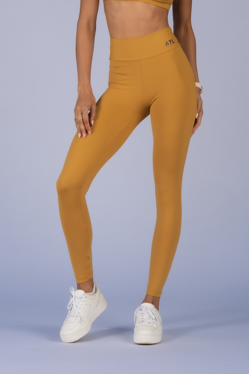 Butt-Lifting Leggings – Mustard Yellow Golden Sand