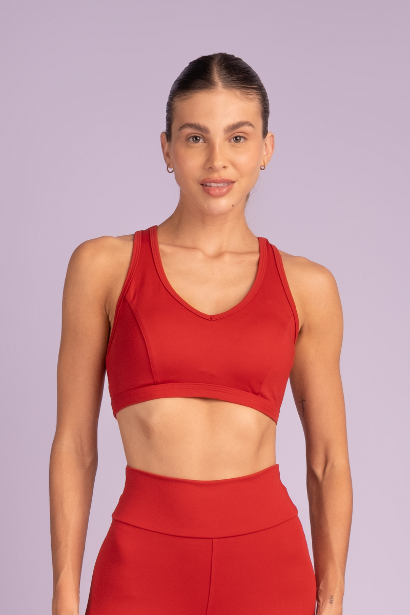 Racerback Top - Red Brazilian Flame