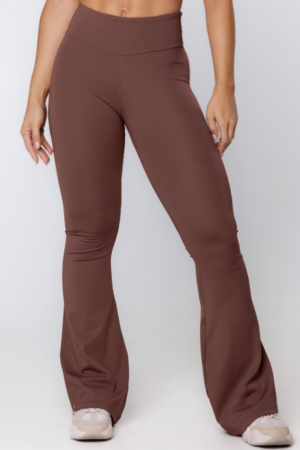 Back To Rio 70s Flare Leggings – Brown