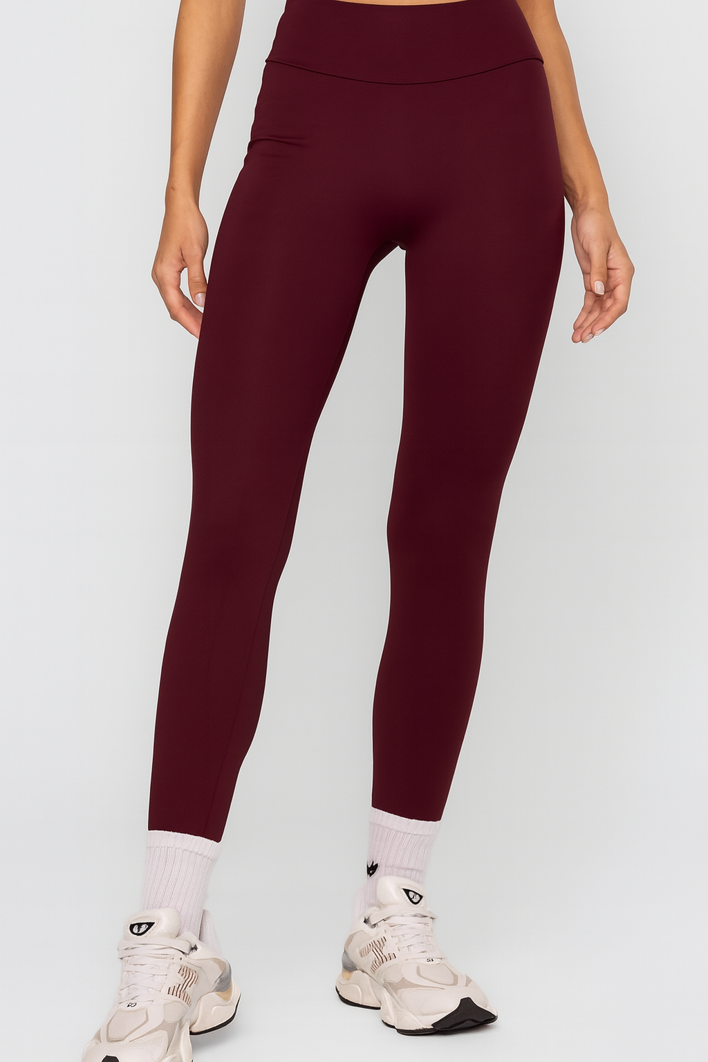 High-Rise Açaí Legging – Burgundy