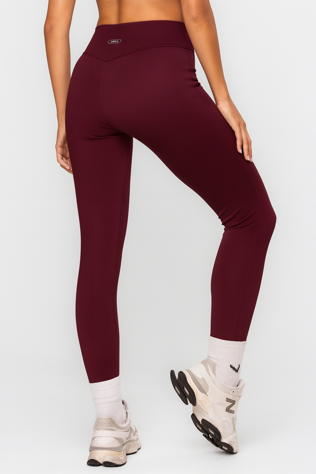 High-Rise Açaí Legging – Burgundy
