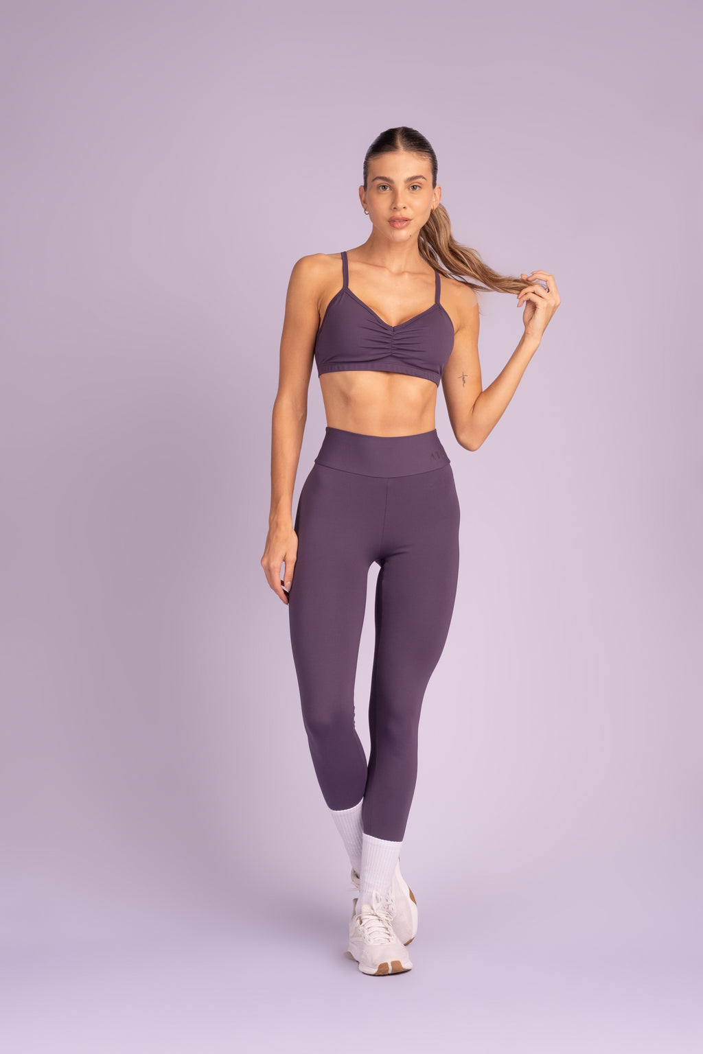 Butt-Lifting Leggings – Purple Amethyst from South