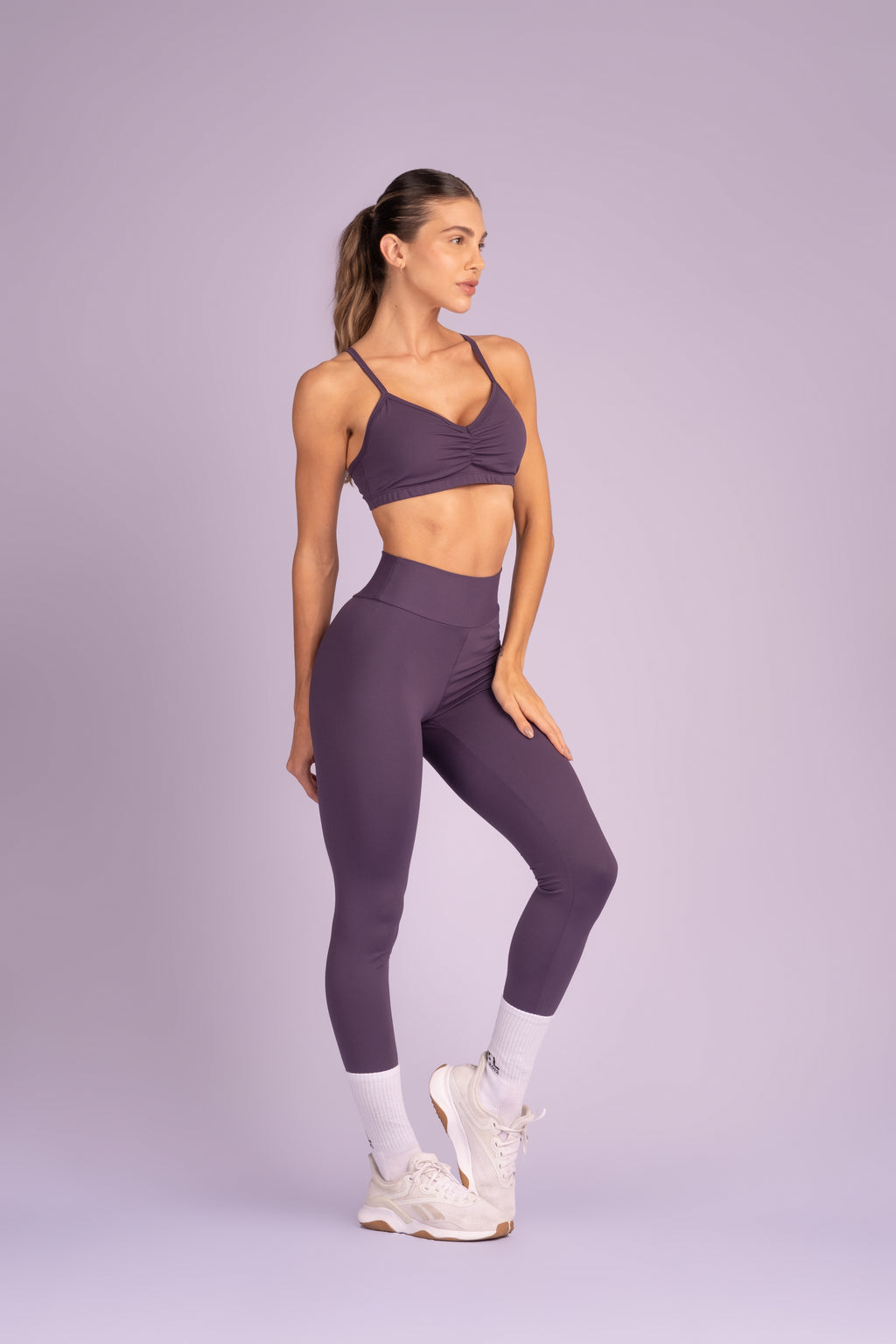 Butt-Lifting Leggings – Purple Amethyst from South