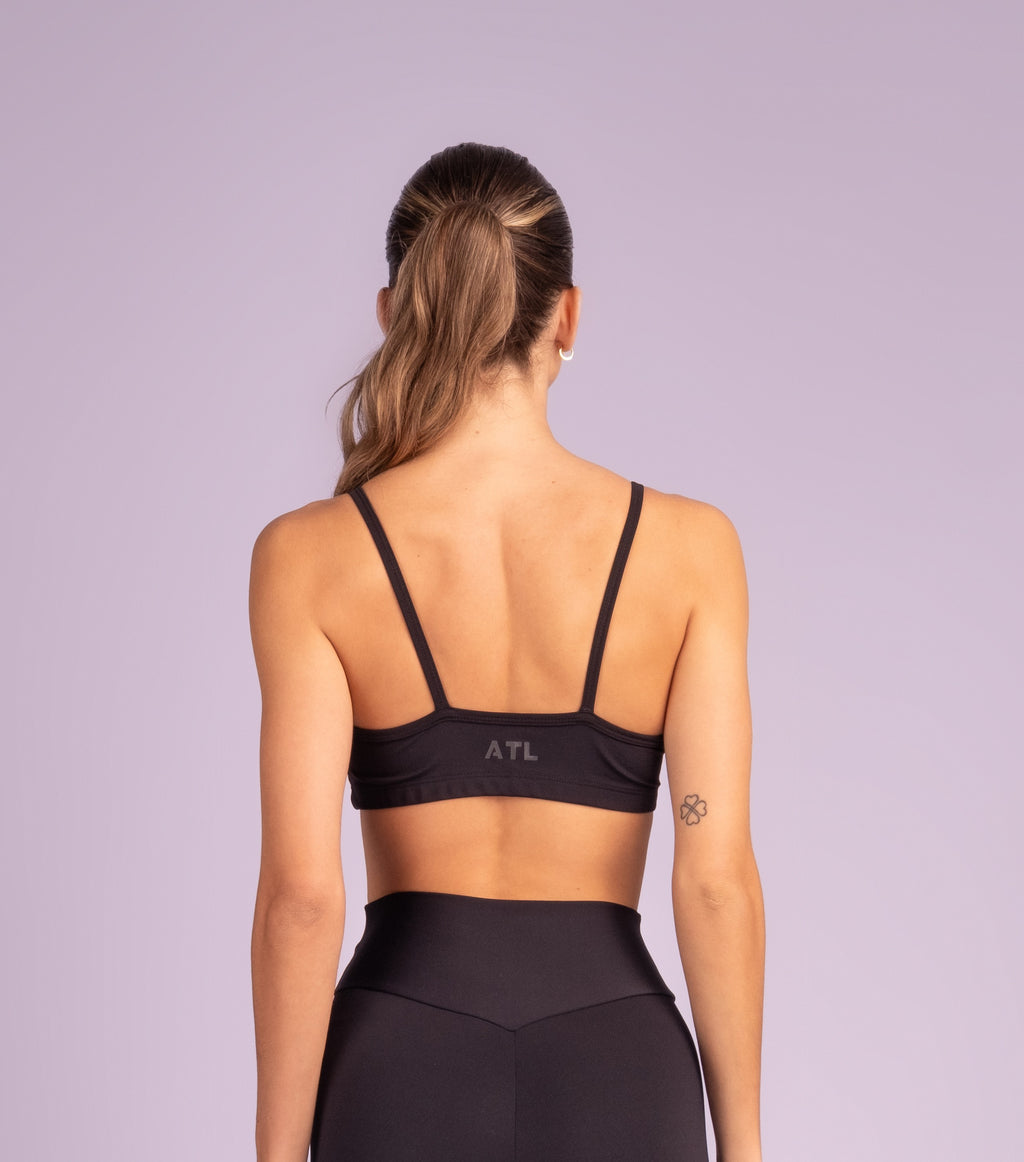 Ruched Top – Black Serra Negra