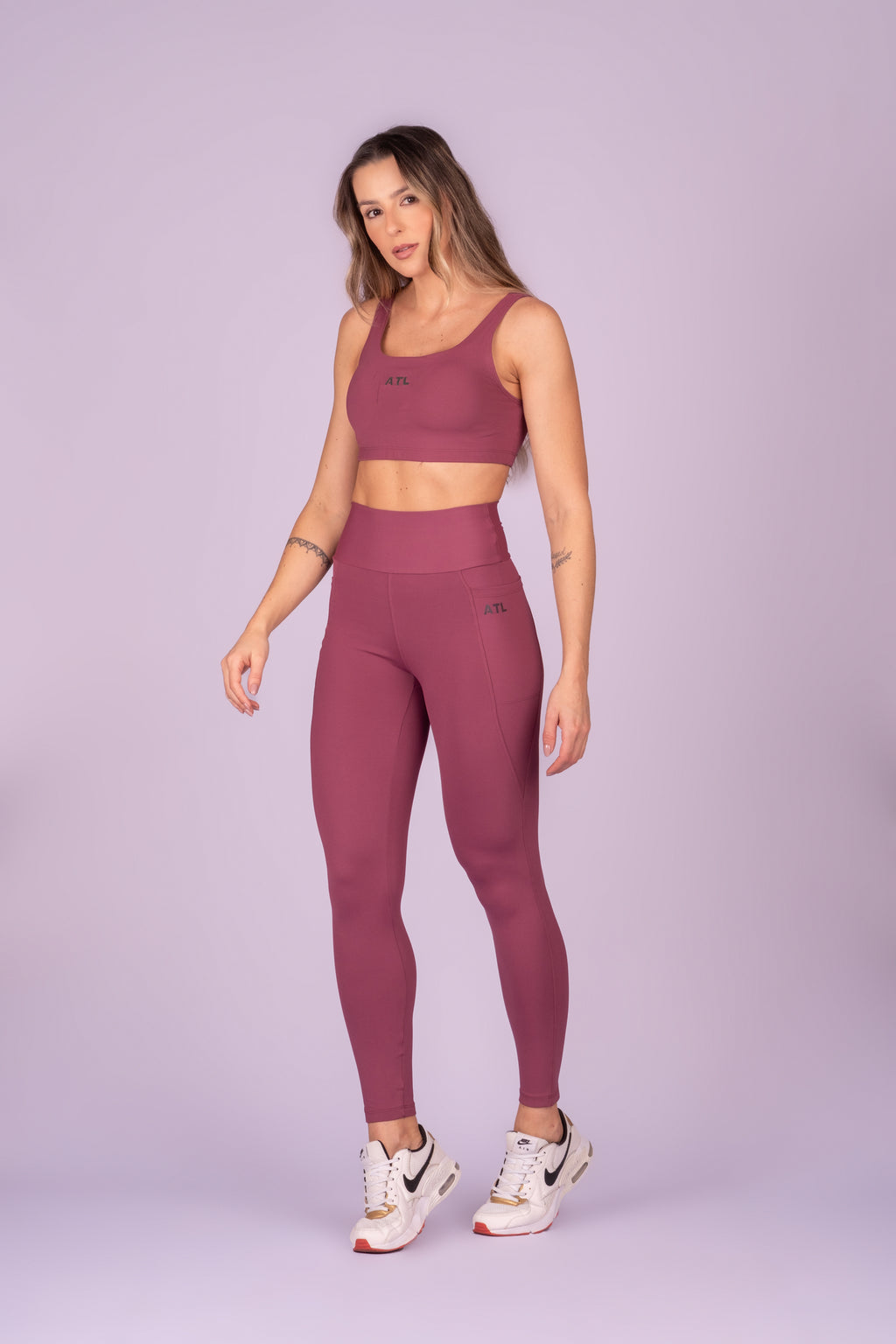 Sculpting Pocket Leggings – Pink Pitaya