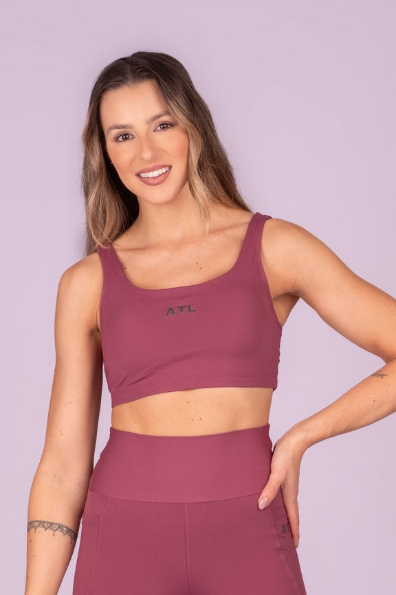High-Support Top – Pink Pitaya