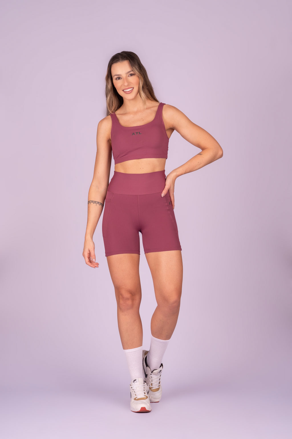 High-Support Top – Pink Pitaya