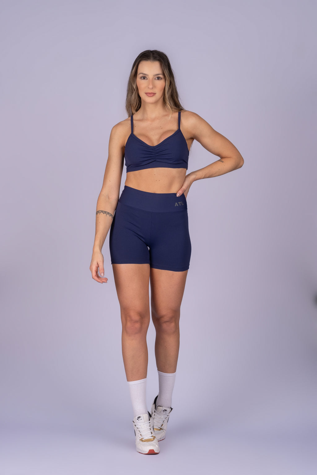 Ruched Top – Blue Navy Noronha Depth