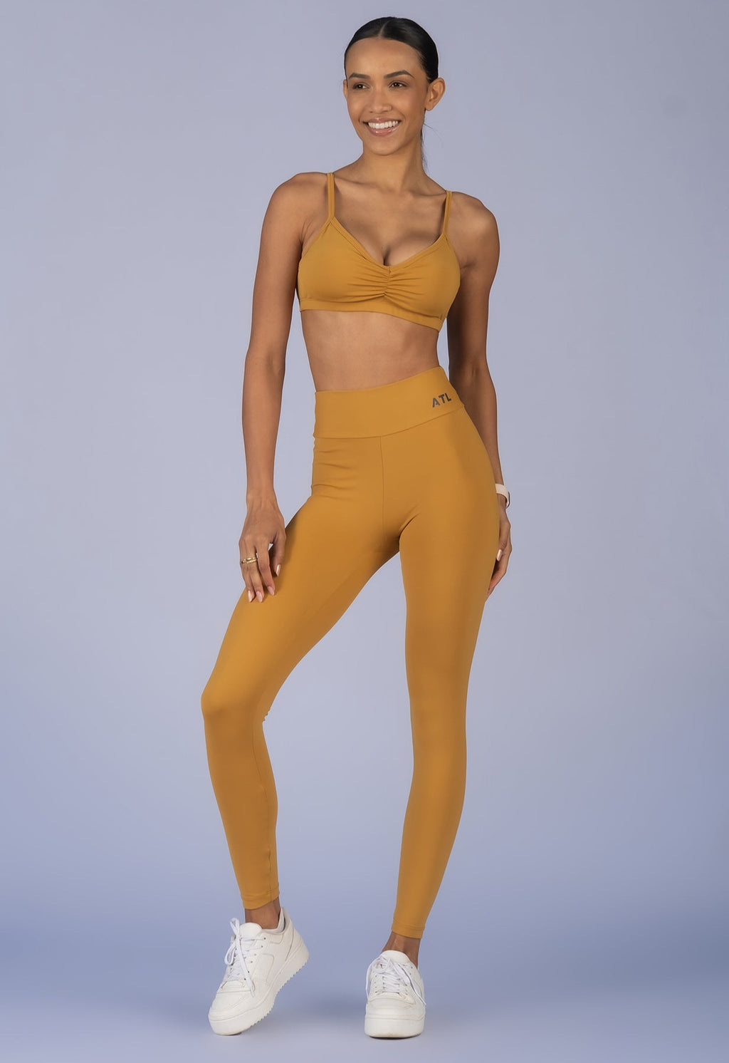 Butt-Lifting Leggings – Mustard Yellow Golden Sand