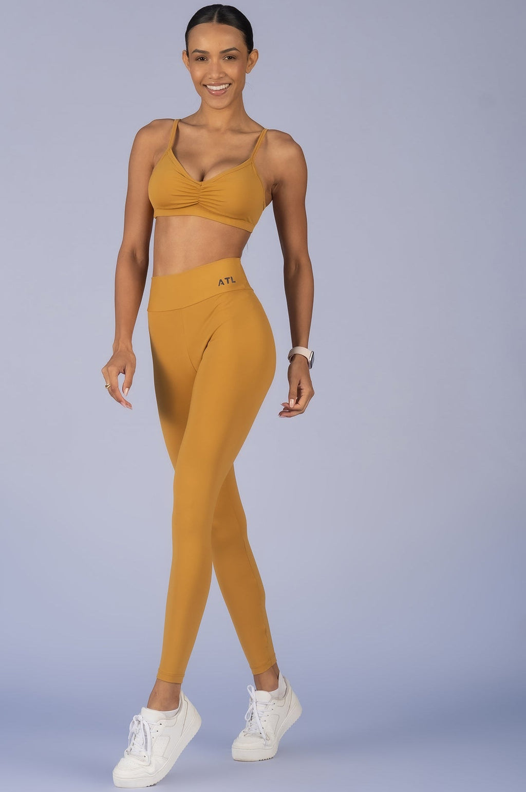Butt-Lifting Leggings – Mustard Yellow Golden Sand