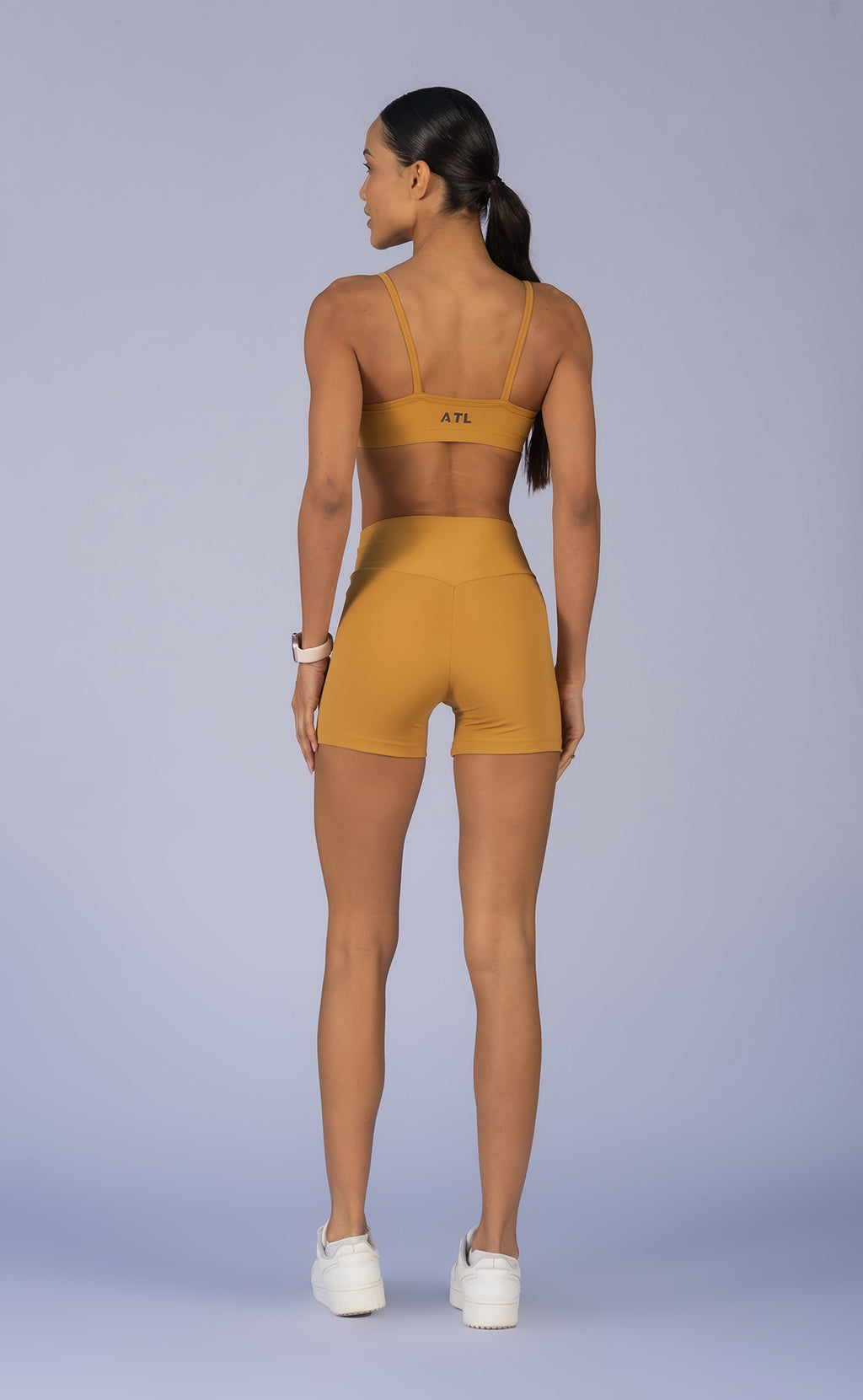 Butt-Lifting Shorts – Mustard Yellow Golden Sand