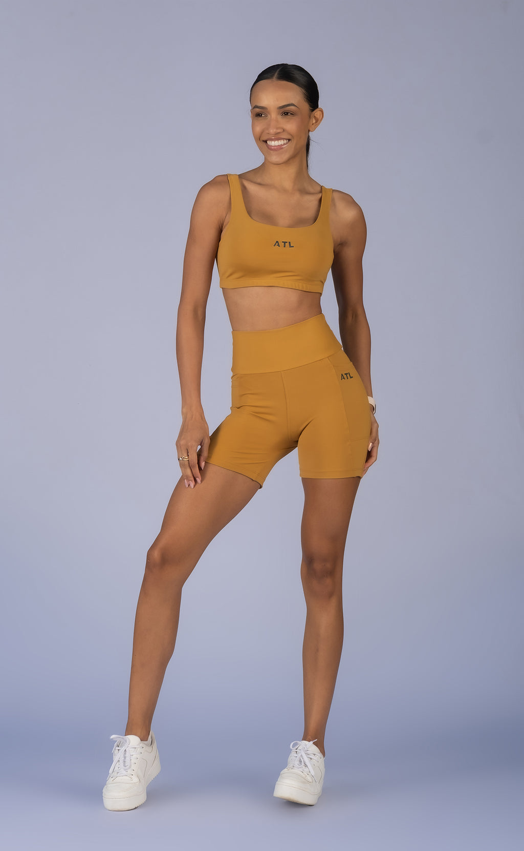 High-Support Top – Mustard Yellow Golden Sand