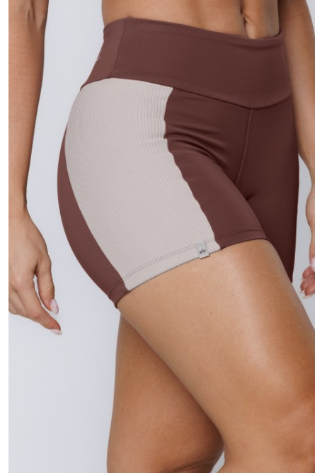 Dual-Tone Shorts – Brown Lençóis Maranhenses