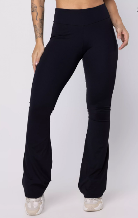 Back To Rio 70s Flare Leggings – Black