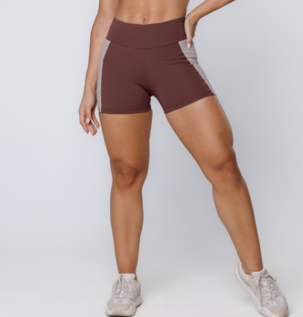 Dual-Tone Shorts – Brown Lençóis Maranhenses