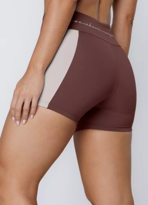 Dual-Tone Shorts – Brown Lençóis Maranhenses