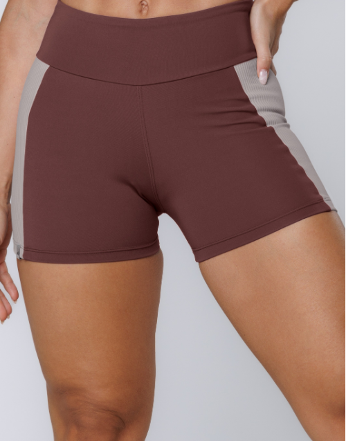 Dual-Tone Shorts – Brown Lençóis Maranhenses