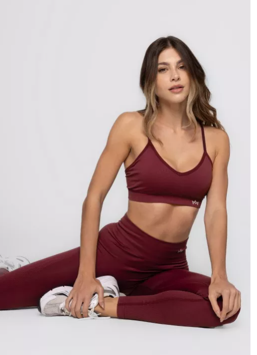 Seamless Vale dos Vinhedos Top – Burgundy