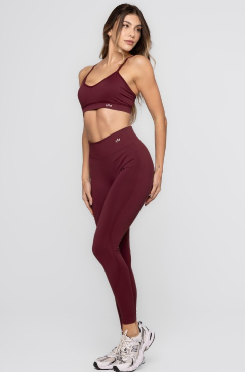 Naadloze Vale dos Vinhedos Legging – Bordeaux